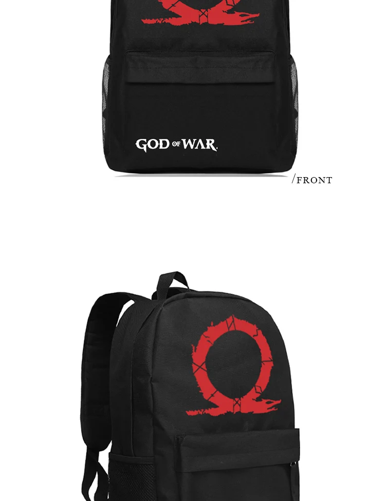 God of War 4 Backpack Kratos Design Daypack for Teenagers Adults Shoulder Bag (4)