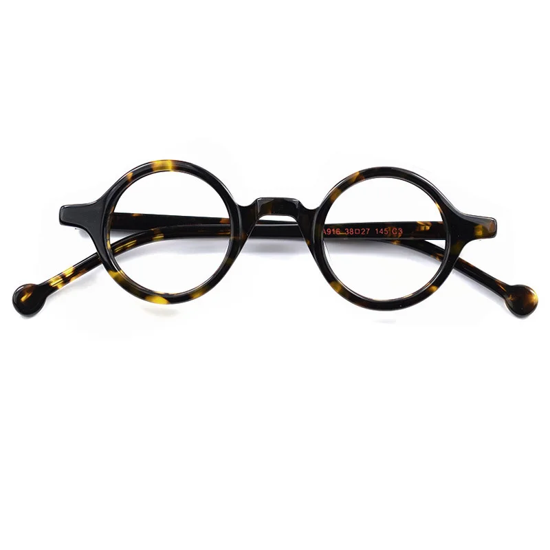 Small Round Glasses Frame Retro Handmade Eyewear Unisex Optical Myopia