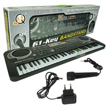 61 клавишная электронная клавиатура многофункциональная детская 61 клавишная электронная клавиатура инструмент для раннего образования Детский Электронный т