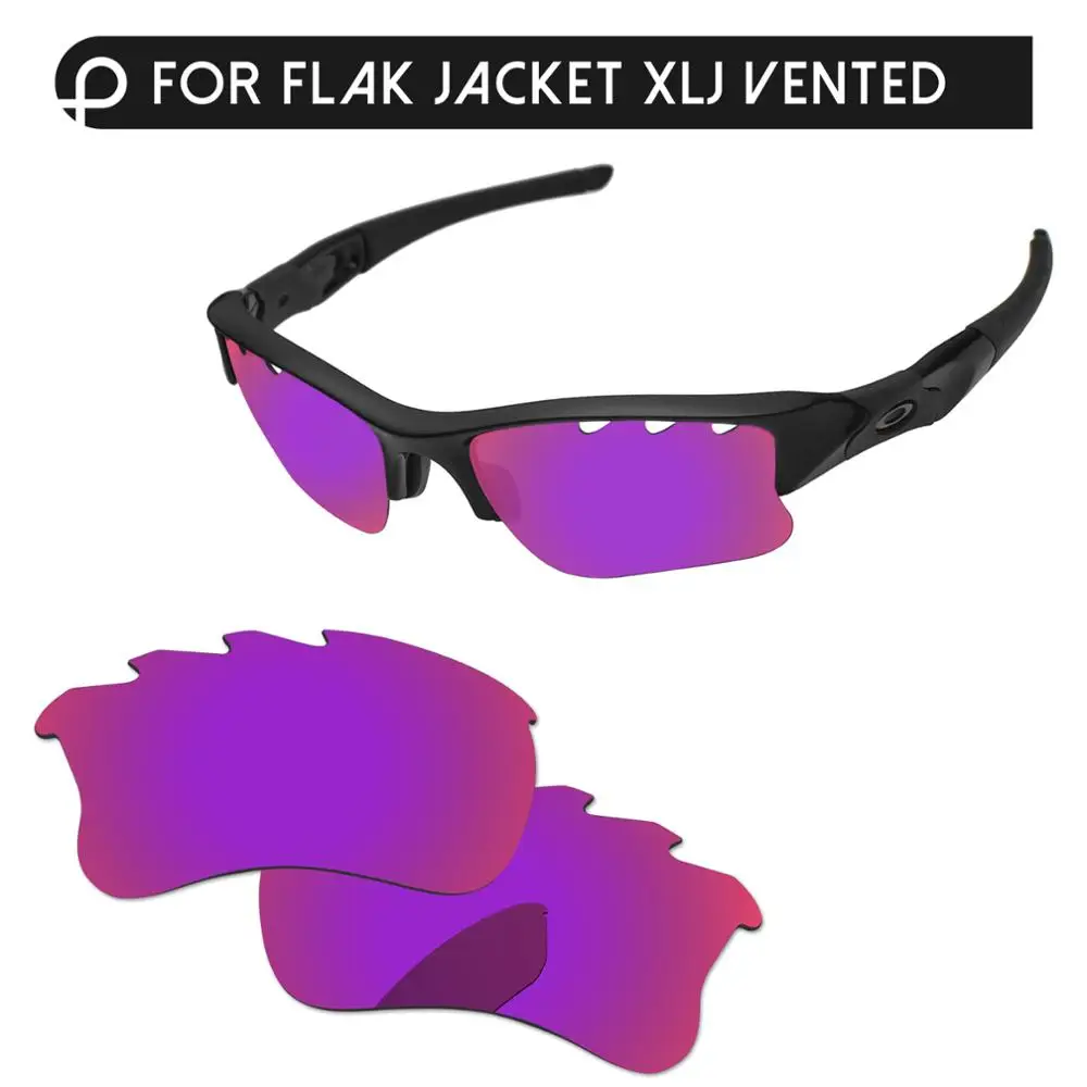 Papaviva фиолетовые красные зеркальные поляризованные Сменные линзы для Flak Jacket XLJ