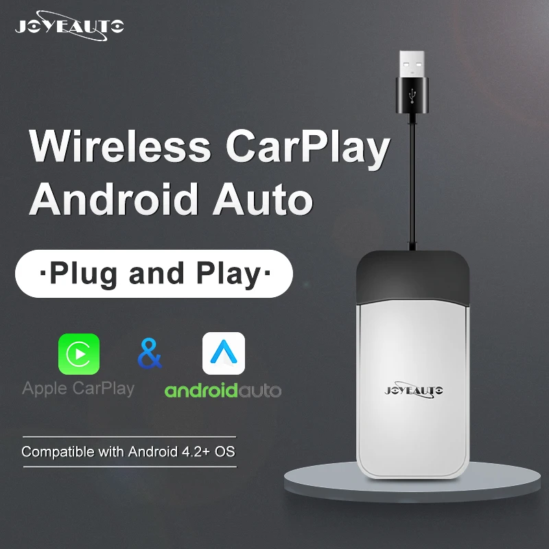 JoyeAuto беспроводной Carplay Android авто Apple USB донгл для автомобиля ТВ навигатор плеер Mirror