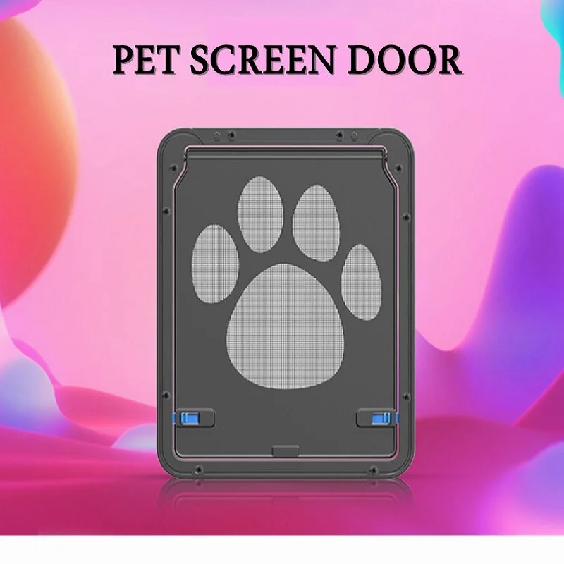 Pet Door Safe Lockable Magnetic Screen Outdoor Dog Cat Window Gate House Enter Freely Garden Easy Install pet door plastic pet door