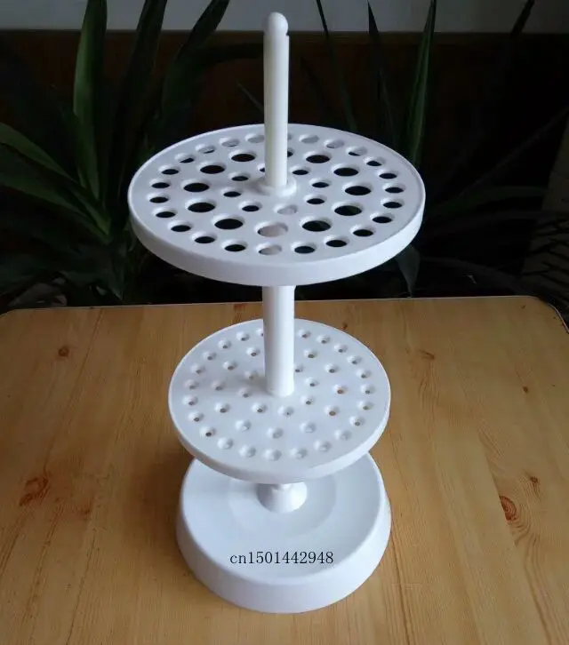 44 holes PTFE white glass pipette stand Organic glass graduated pipette