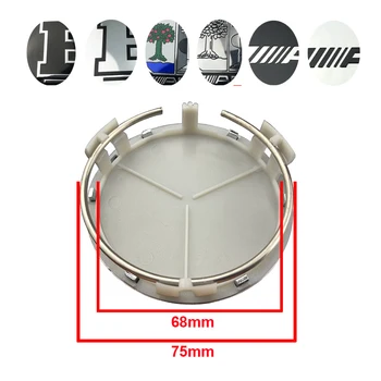 

20pcs 75MM Car Wheel Center Caps hub Rim covers for Mercedes Benz AMG Apple tree B Car Accessories Styling