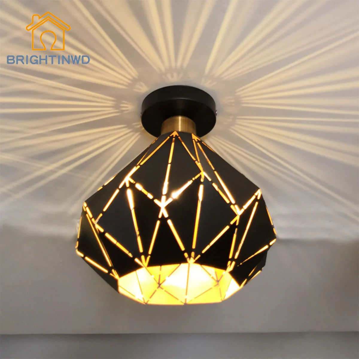 

Scandinavian Macaron LED ceiling lamp personality hollowed - out corridor balcony lamp creative entrance cloakroom ceiling lamp