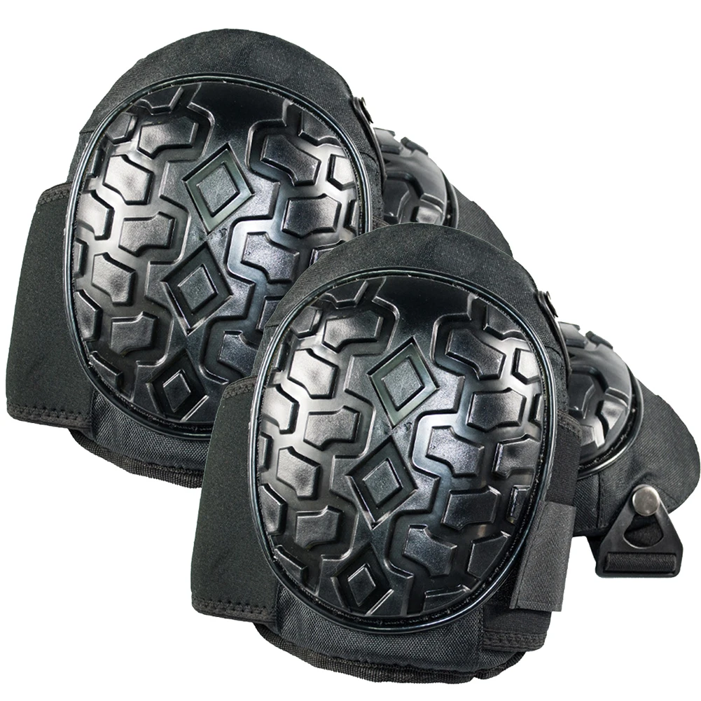 

1 Pair Outdoor Adjustable Strap Gel Professional Knee Pads Construction Job Thickened PVC Portable Housework Leg Protector