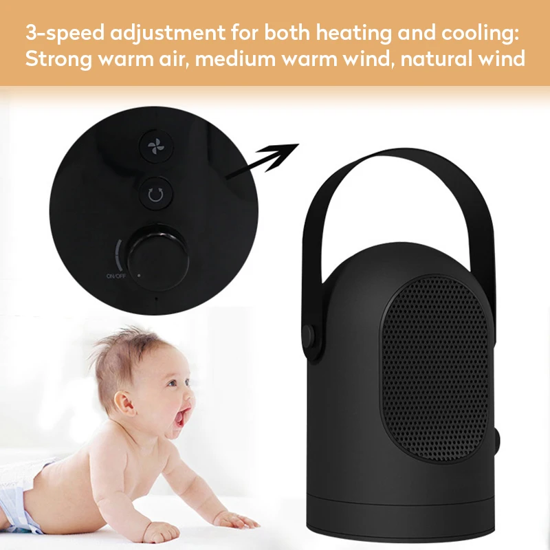 Mini Portable Heater Fan Electric Heaters Fan Desktop Heaters Energy Saving Winter Warmer Fan For Office Desk