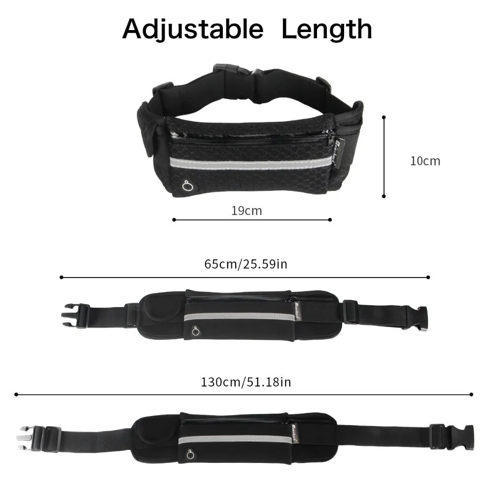 Waterproof Women Man Sports Bag Running Belt Waist Bag Fitness Pouch Phone Holder Jogging Cycling Waist Belt Bags Waist Pack (2)