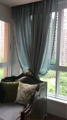 12 야드/로트 유럽 스타일 레이온 레이스 술 프린지 볼 커튼 비즈 소파 식탁보 액세서리 Pom 레이스 트림 Diy 장식