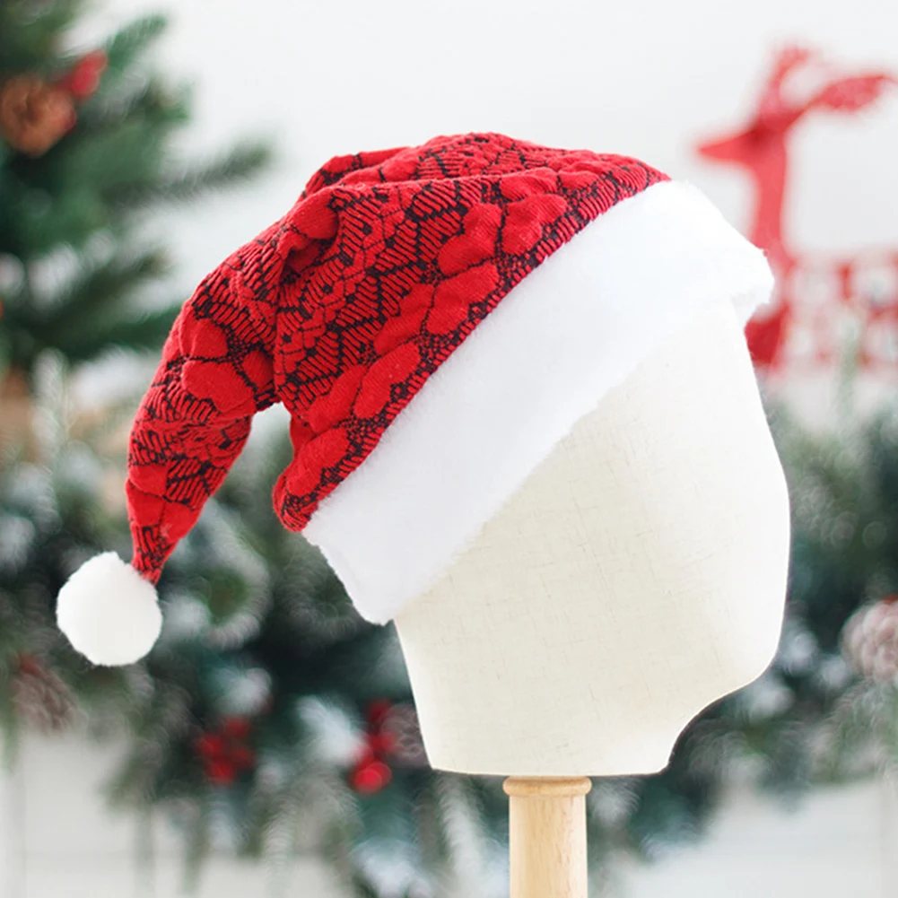 Christmas Hat Plush Cap Xmas Party 