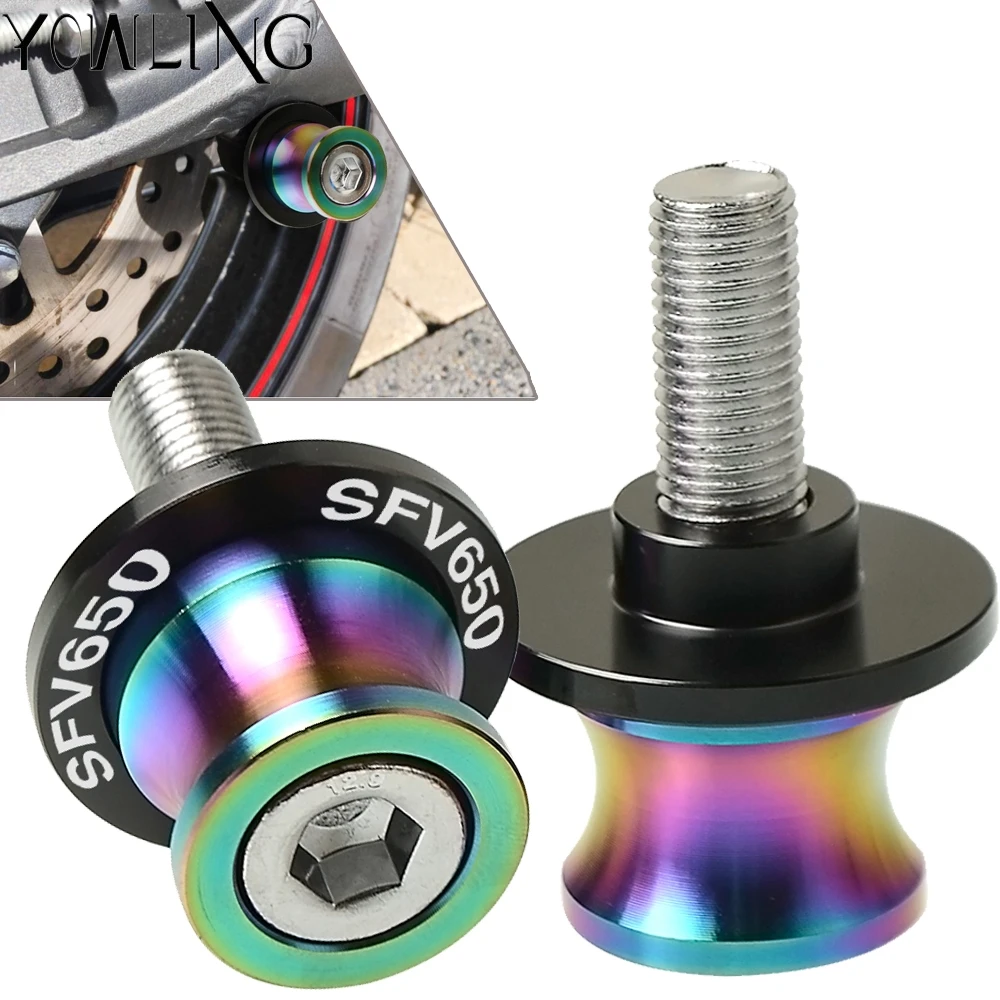 

8mm Swingarm Stand Screw CNC Motorcycle Swing Arm Spools Sliders bobbins FOR SUZUKI SFV650 GLADIUS 2010 2011 2012 2013 2014 2015