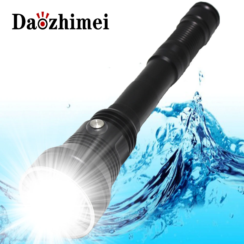 Фонафонарь для дайвинга XHP70.2 100 лм водонепроницаемый 26650 м|Фонарики и