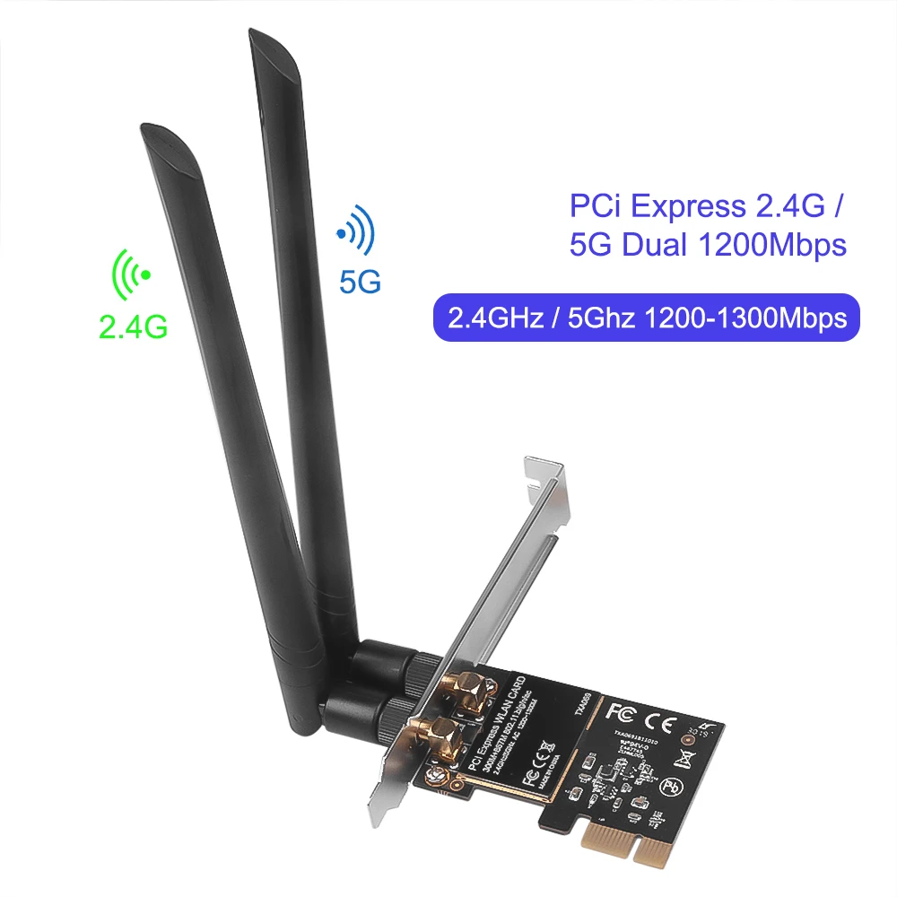 Беспроводная карта kebidu PCi Express 2 диапазона 4G/867 hmw 7260 Мбит/с PCI E Wi Fi Bluetooth 4 0