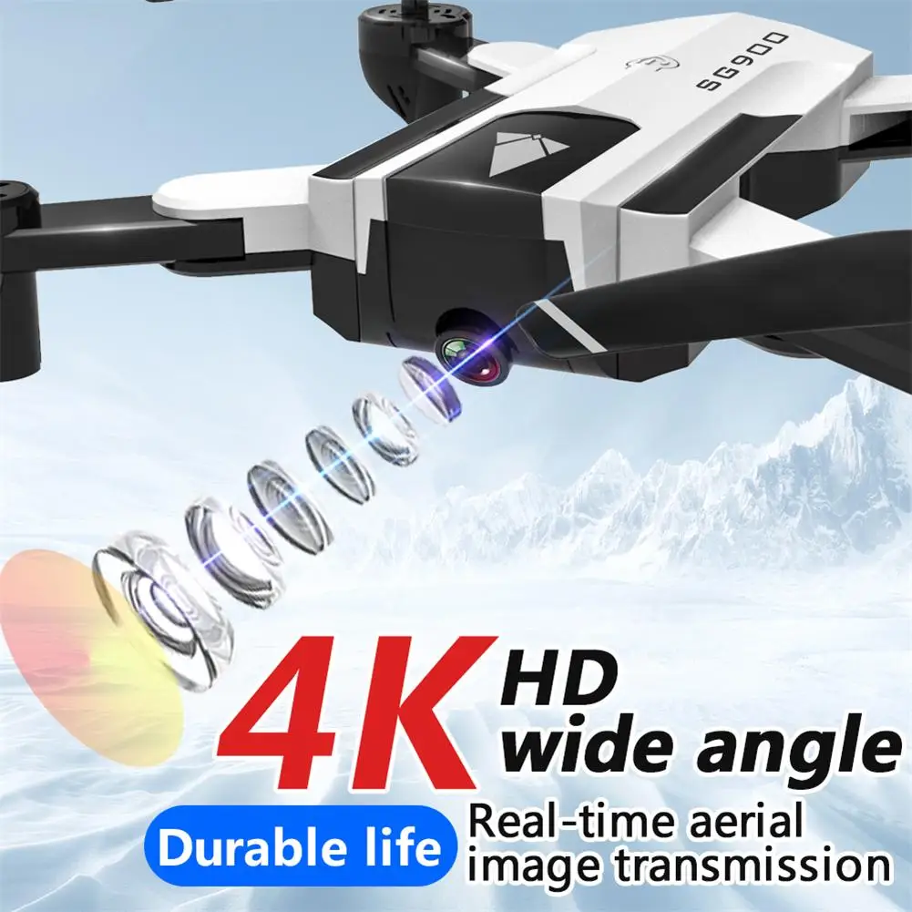 Wifi FPV двойная камера RC Дрон с видео в реальном времени 4K широкоугольный HD RC Квадрокоптер складной оптический поток расположение Дрон в подарок