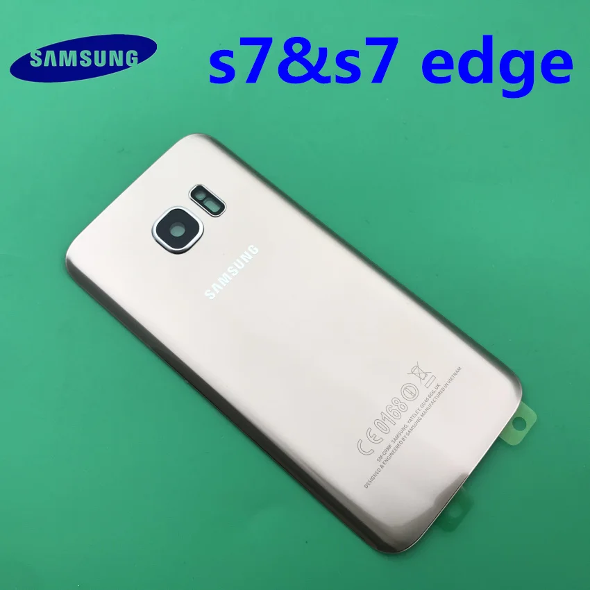 20 шт. samsung Корпус задняя крышка Чехлы для samsung Galaxy S7 G930 G930F S7 edge G935 G935F Телефон задняя батарея Дверь