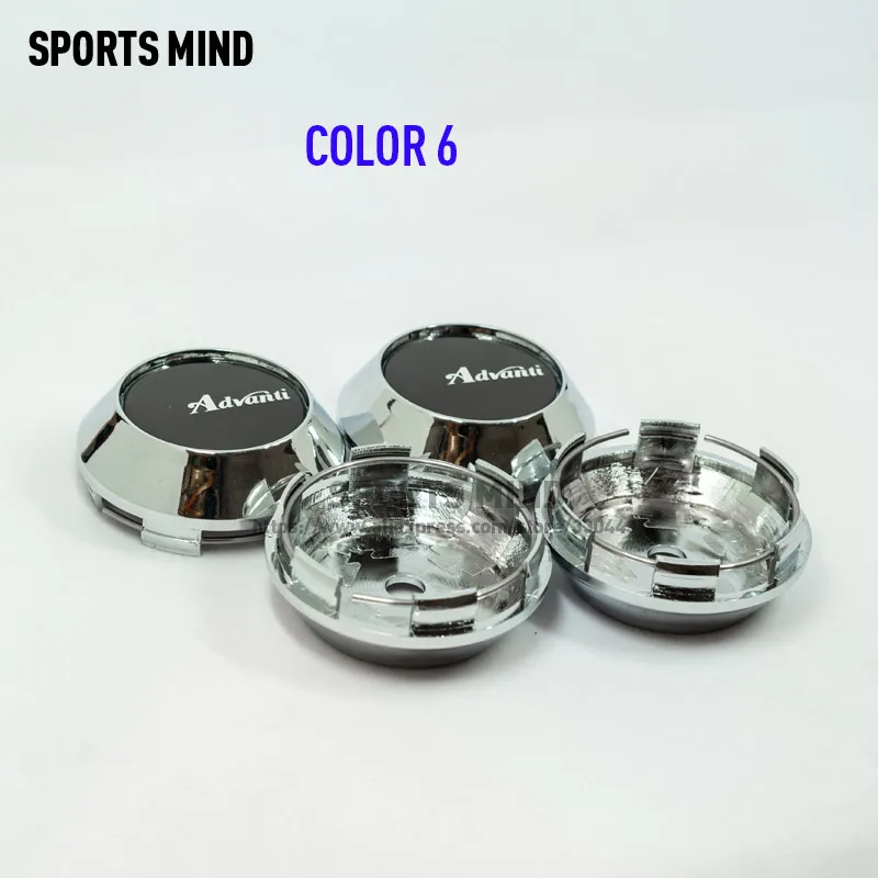 4X68 мм 8 цветов автомобильные Колпаки Ступицы Колеса для ADVAN Racing Advanti RACING WHEEL эмблема логотип для автомобильного стайлинга аксессуары - Цвет: COLOR 6