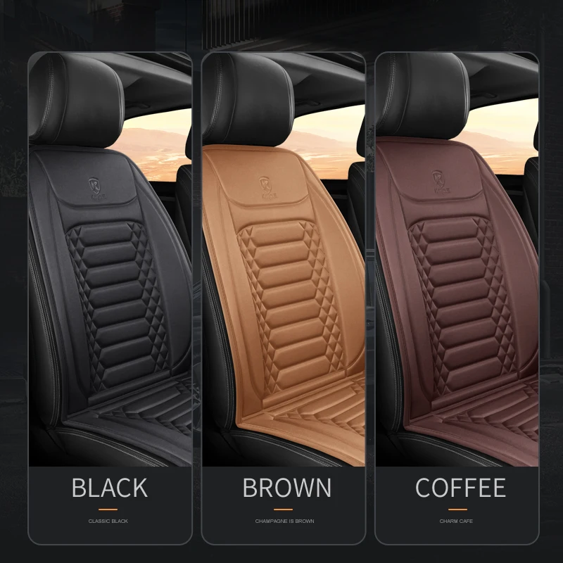 1/2pcs Winter Heated Car Seat Cover 12V Heating Warmer Car Seat Cushion Auto Universal Car Seat Protector Cloak Cover Pads Set images - 6