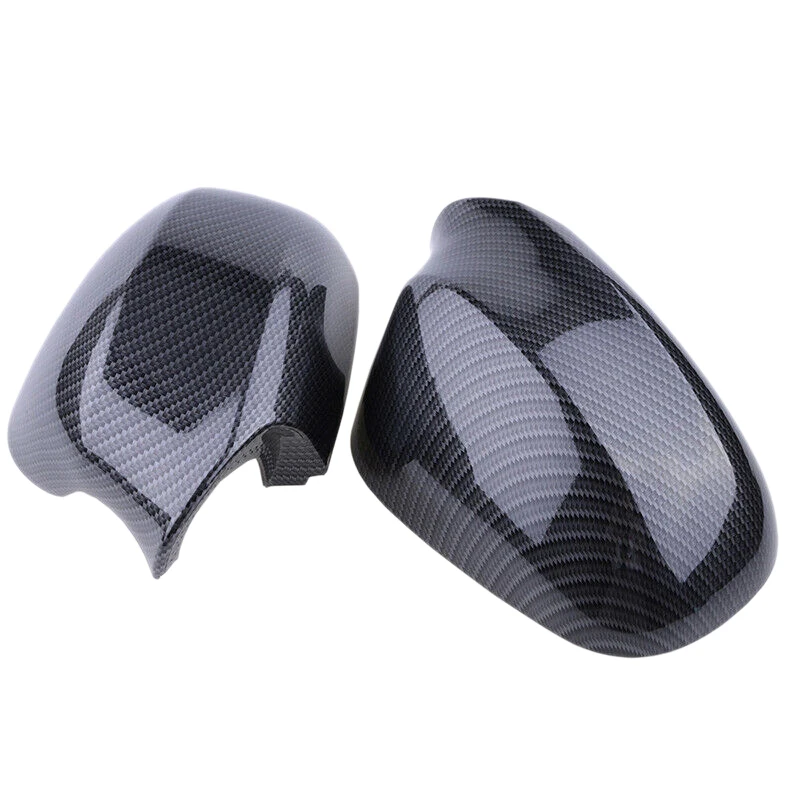 

2Pcs Car Carbon Fiber Side Door Mirror Cover Trim for Bmw E90 E91 2010-2012