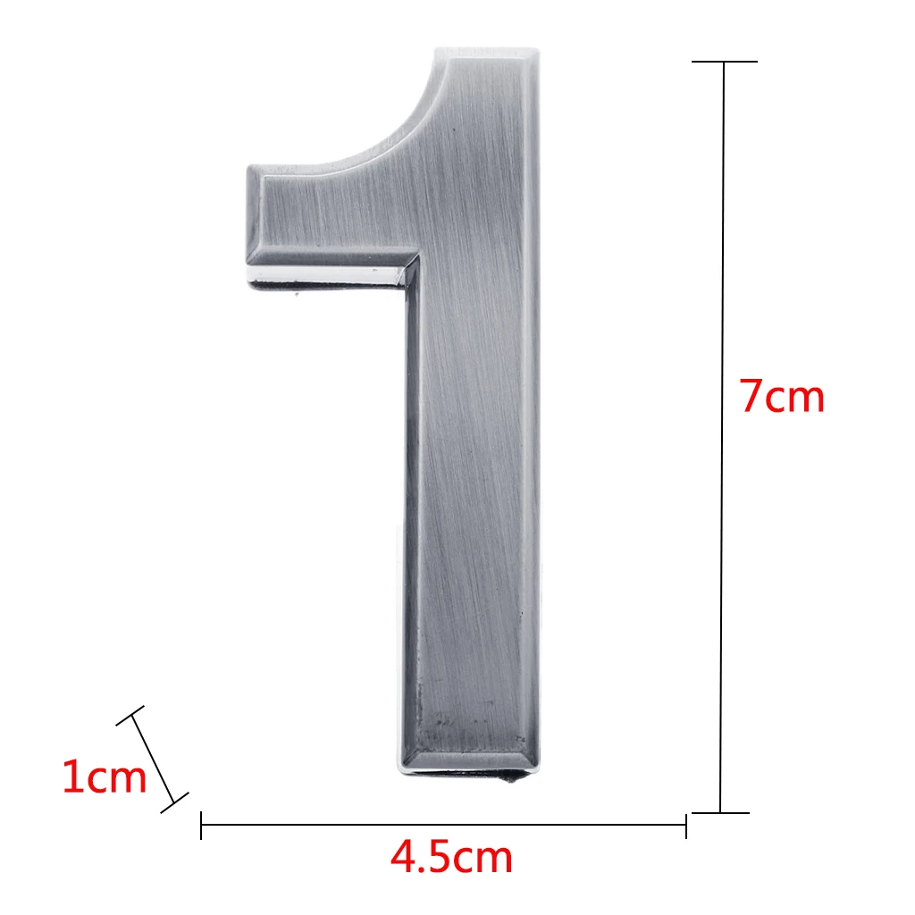 0-9 DIY House Hotel Door Address Plaque Number Digits Sign for Wedding Baby Shower Party Decor