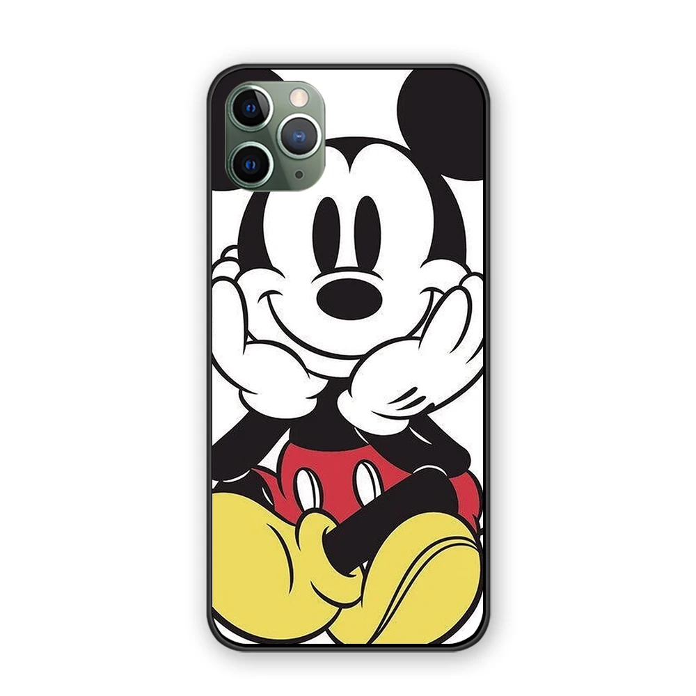 Милый сердитый Микки Минни комикс для iPhone 5 5S 6 6s 7 8 Plus X XS XR 11 Pro Max черный чехол ТПУ чехол - Цвет: 10