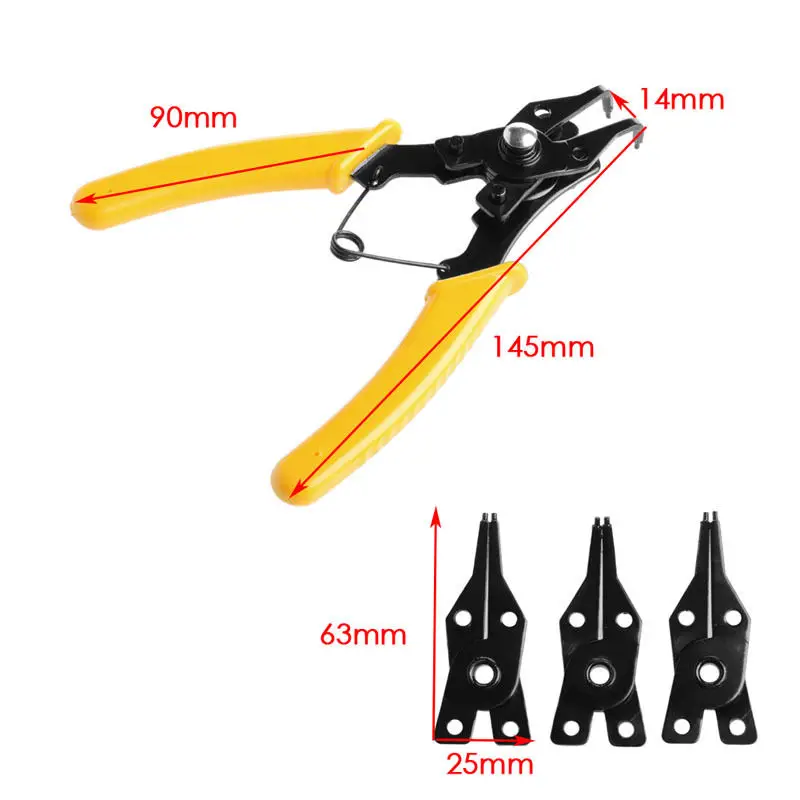 Set 4 In 1 Circlip Plier Remover DIY Home Tools Snap Ring Pliers Combination Retaining Clip | Инструменты