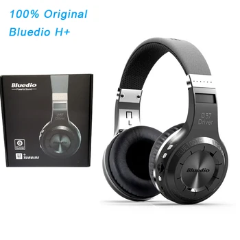 

Original Bluedio H+ Headset Bluetooth 4.1 Stereo Bass HIFI Wireless Headphones Earphones For Calls Music with Microphone FM
