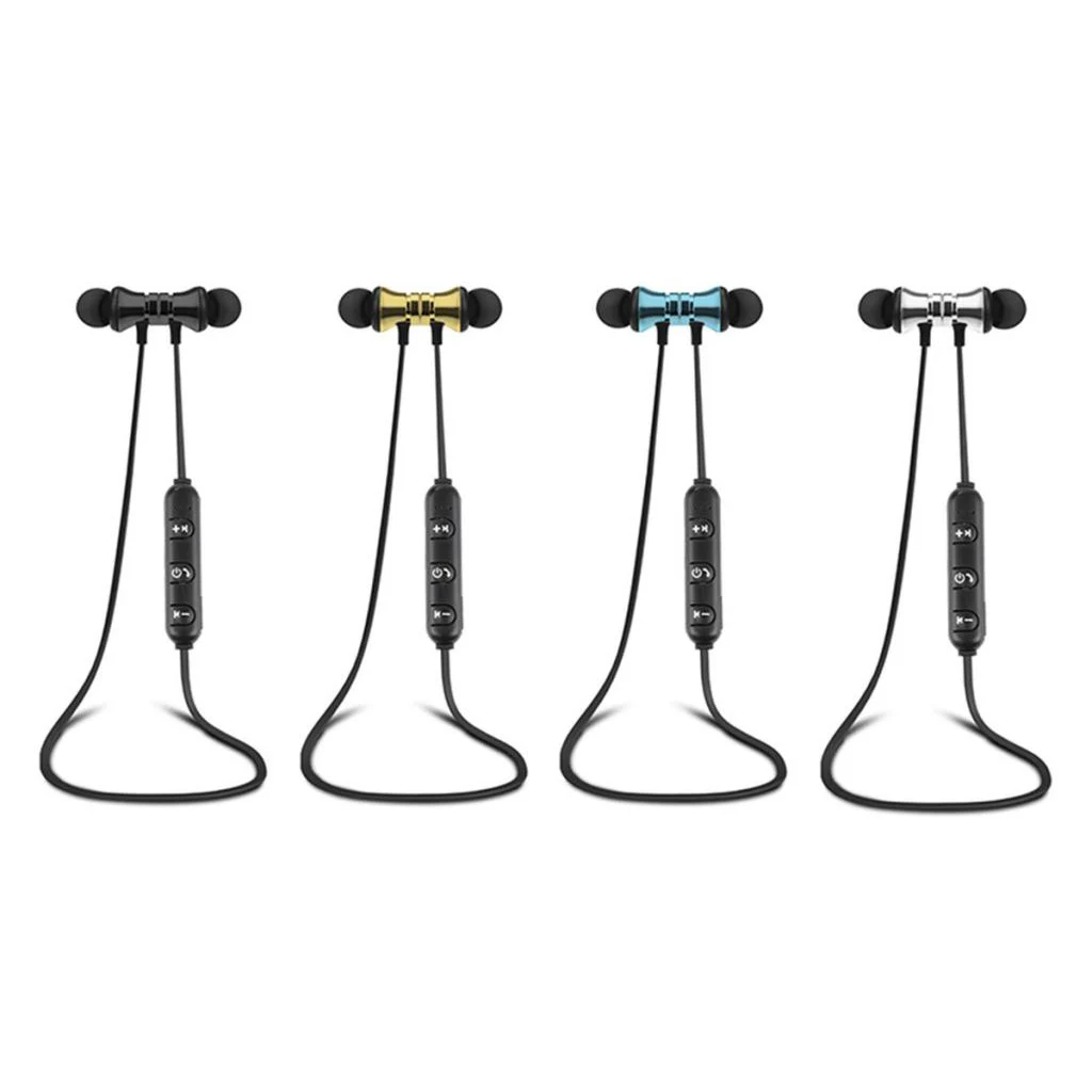 Bluetooth Neck Headphones, Wireless Earbuds Sweat-proof Sport Earphones w/Mic Stereo Noise Canceling for Men Women Kids