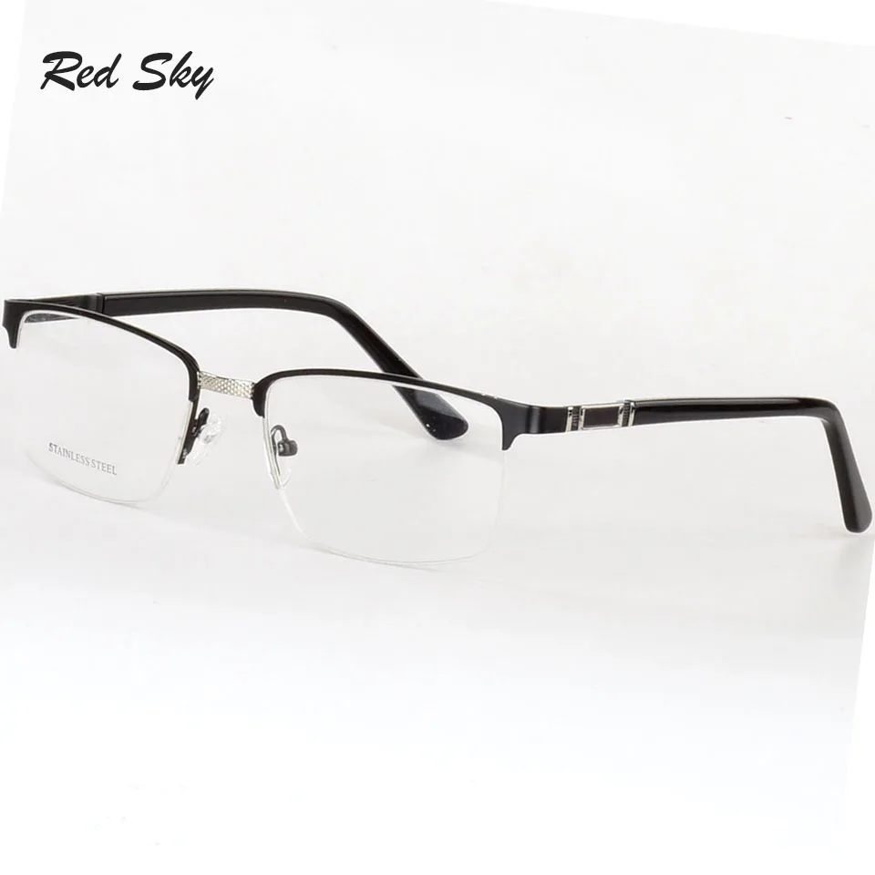 metal half frame reading glasses