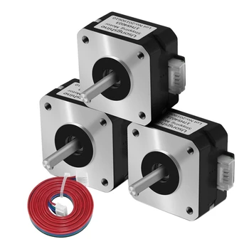 

3Pcs Nema 17 Stepper Motor Bipolar Step Motor for Extruder 3D Printer(17HS4023 )