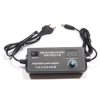

9-24V Speed Regulation Power Supply with Small Display Temperature Adjustment Dimmer Adapter High Power with Switch