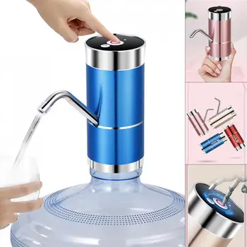 

Two Kinds Double Pump Touch-tone Wireless Rechargeable Electric Water Pump with USB Cable for 4.5L - 18.9L Barrelled Water