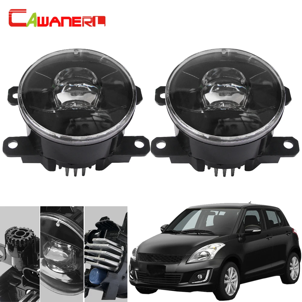 Cawanerl For Suzuki Swift MZ EZ Hatchback 2005-2015 Car 4000LM LED Fog Light Devil Eye Daytime Running H11 12V Accessories | Автомобили и