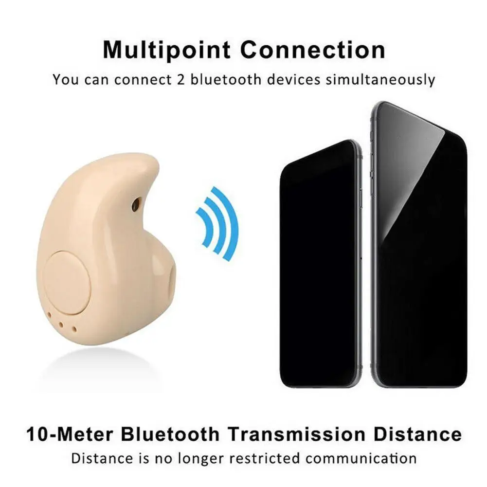 Мини беспроводные Bluetooth наушники в ухо, Спортивная гарнитура, наушники с микрофоном для iPhone, Xiaomi, samsung, htc, всех смартфонов