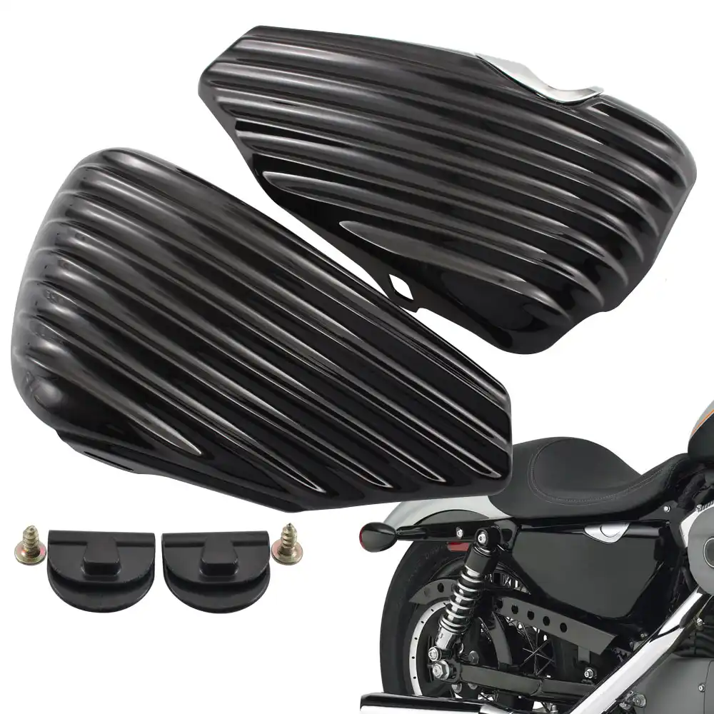 Motorcycle Side Battery Cover Guard For Harley Sportster 883 1200 Xl 2004 2013 Iron 883 Xl883n Left Right Fairing Battery Cover Covers Ornamental Mouldings Aliexpress