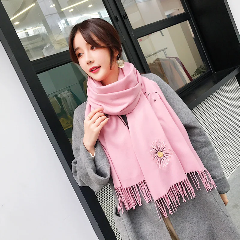 2019-Autumn-Winter-Female-Dandelion-Embroidery-Scarf-Women-Cashmere-Scarves-Long-Shawl-Wrap-Blanket-Warm-Tippet (4)