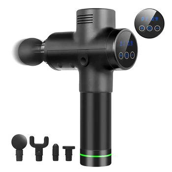 

LED Display Electric Muscle Massage Gun Massageador Deep Tissue Muscle Massager Body Fascial Therapy Massage Gun for Relax