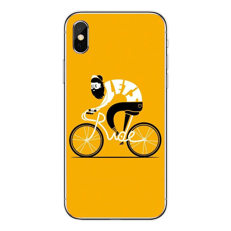 Удивительный горный велосипед спортивный велосипед Мягкий ТПУ чехол для телефона iPhone 11 Pro MAX 8 7 plus 6 6S Plus 5 5S SE XR X XS MAX Coque Shell