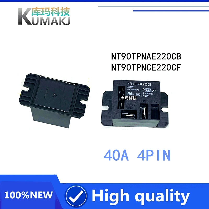 2 шт./лот 100% новое реле NT90TPNAE220CB NT90TPNCE220CF 40A 4PIN AC220V | Электронные компоненты и