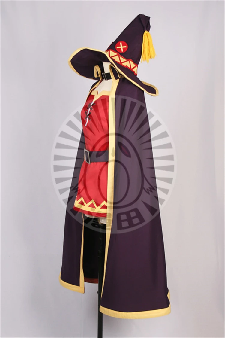 Аниме KonoSuba God's Blessing на этом чудесном мире Megumin Косплей костюмы платье-плащ униформа наряд Хэллоуин костюм