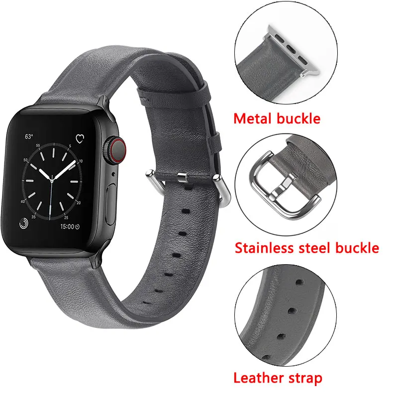 Утхай A25 Apple Watch кожаный ремешок 38 мм 40 мм 42 44 мм для Appl ремешок для наручных часов 4/5 для наручных часов iWatch 1/2/3/4/5 серия 38/40/42/44 мм ремешок