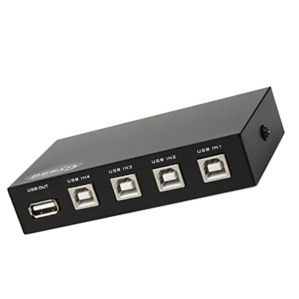 USB Переключатель Селектор 2 компьютеры обмен 4 USB устройства периферийный коммутатор коробка концентратор для мыши Клавиатура принтер