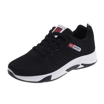 

2020 New Shoes Men Breathable Lace-up Mesh Sneakers Men Casual Shoes Men Comfortable Wear-resistant Comfortable Summer Rubber