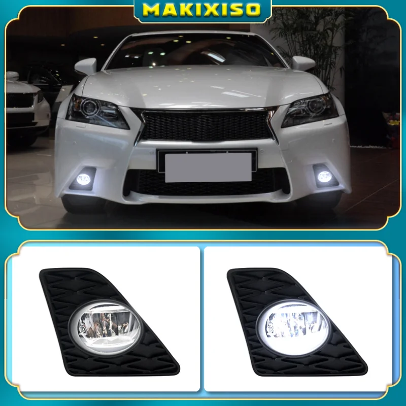 

2 шт. автомобильный противотуманный светильник s лампы для Lexus GS350 GS450h F спортивная модель 2013-2015 решетки светодиодный бампер с переключателем набор светильник