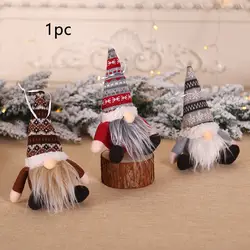 Висячая кукла маленькая DIY рождественская подвеска вечерние украшения дерево украшение ручной работы стол милый портативный плюш