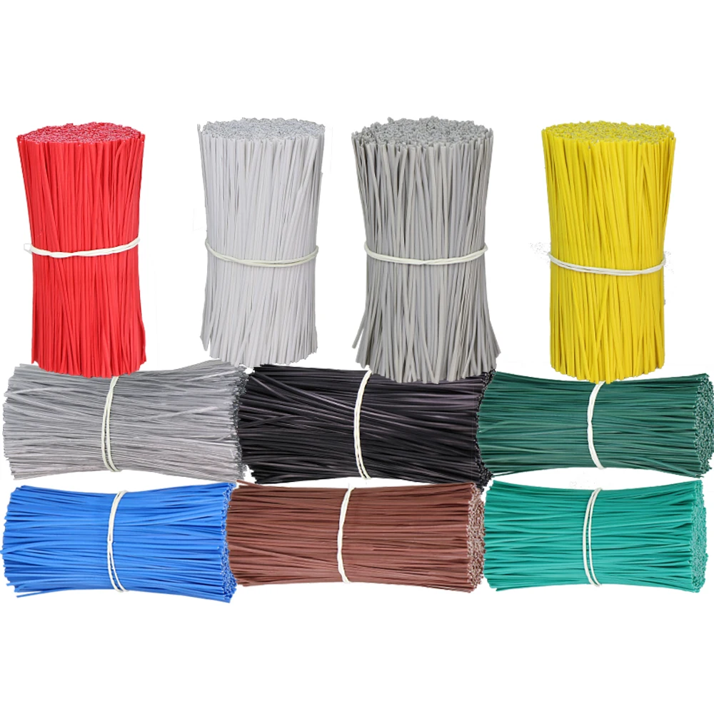 100PCS Oblate Gardening Cable Ties Reusable Iron Wire Twist Tie for