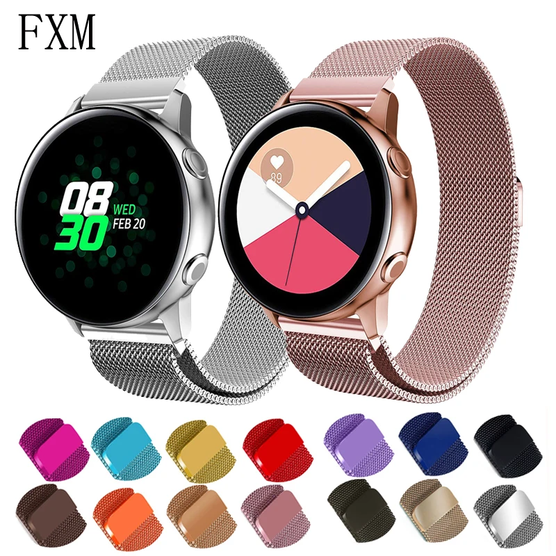 

Milanese Strap for Samsung Galaxy Gear S3 Frontier Band 22mm Stainless Steel Bracelet Watch Active 2 46mm/42mm Active2 40mm 44mm