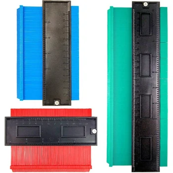 

3 Pcs Plastic Contour Gauge Duplicator 5 Inch 6 Inch 10 Inch Profile Gauge Precise Measurement Instant Template Tool