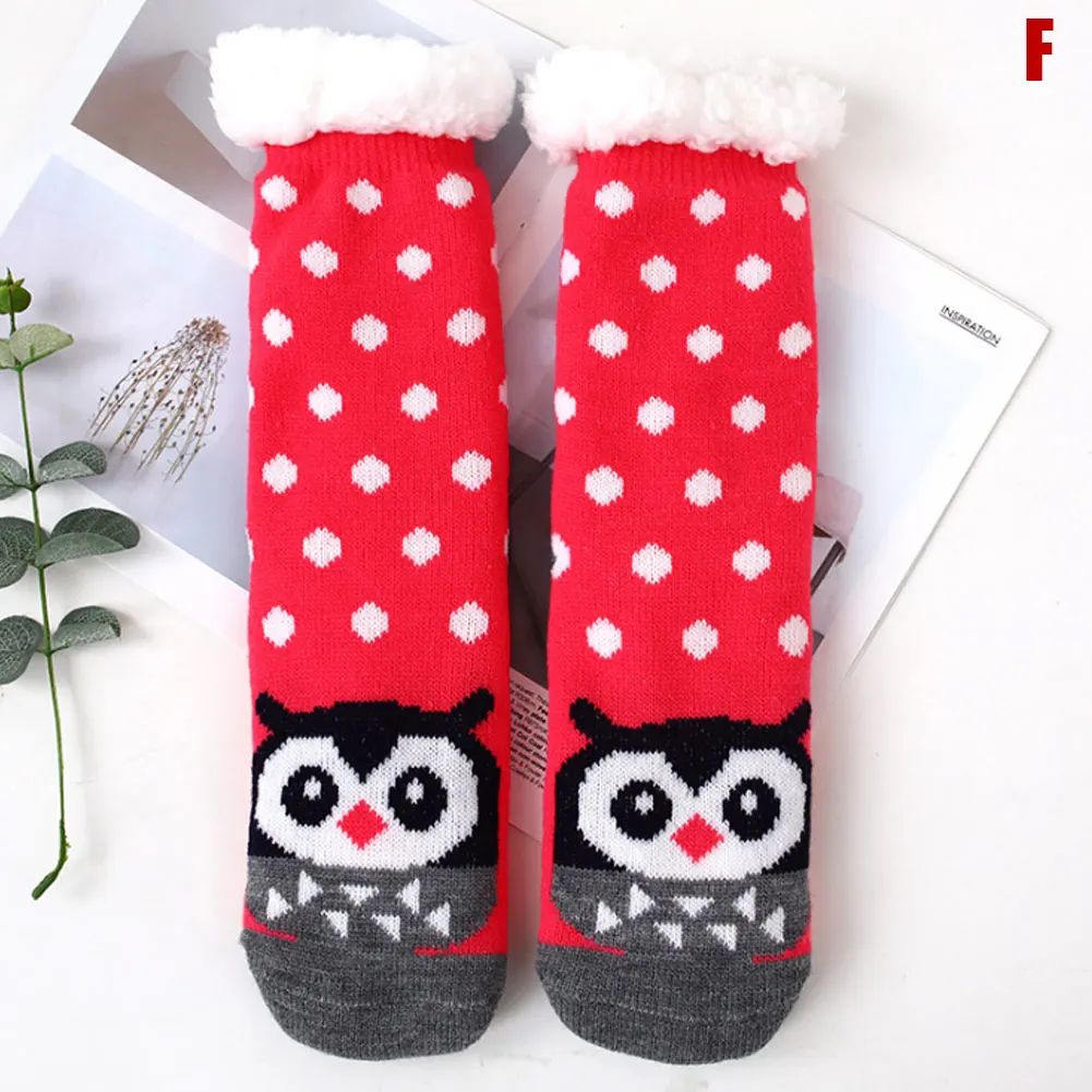 Лидер продаж; зимние длинные утепленные флисовые Носки с подкладкой; женские мягкие теплые удобные Пушистые Носки-тапочки с милым рисунком; CUN; 668