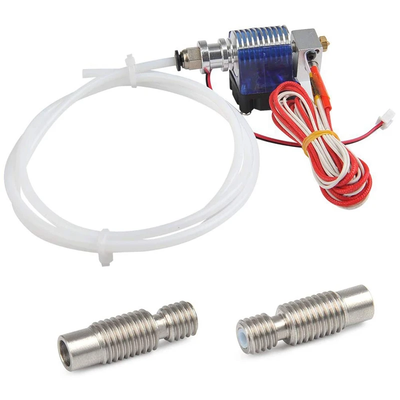 Цельнометаллический J style Head Hotend Полный комплект с 5 шт. экструдер сопла печатающей головки+ 5 шт. насадка сопла для E3D V6 Makerbo