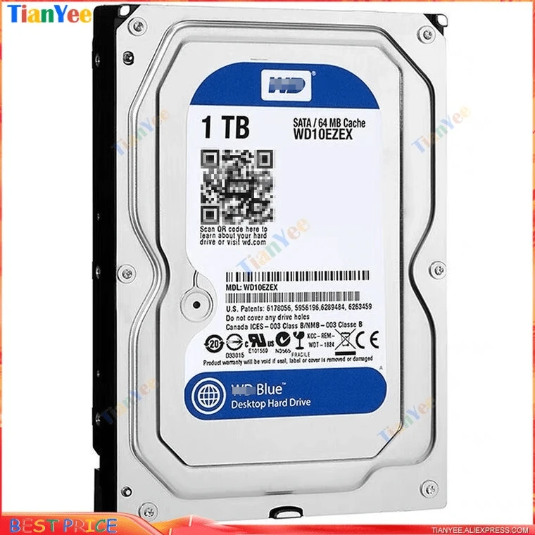Sata Hard Wd Blue 1tb Hdd 7200rpm Hdd 1t Wd Blue Western Digital